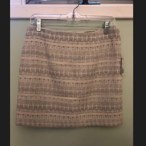 Cute white and silver pencil skirt!